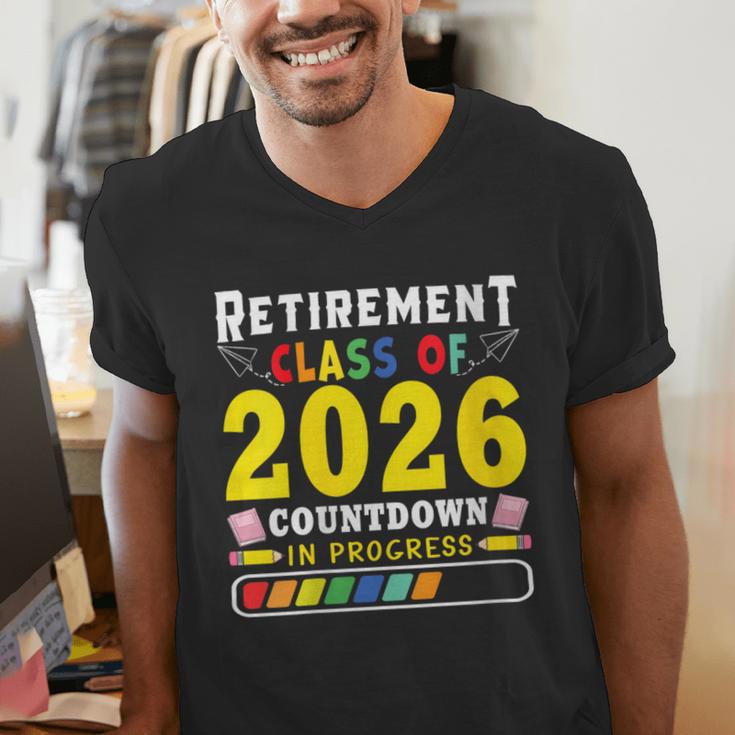 Retirement Primary Elementary Teacher 2026 Retiring Progress Men's V-Neck T-Shirt, funny gift Retirement Primary Elementary Teacher 2026 Retiring Progress Men's V-Neck T-Shirt, funny gift