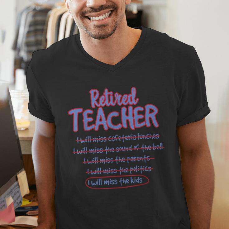 Retiring Teacher Tshirt For Retired Teachers For Men Women Men's V-Neck T-Shirt, funny gift