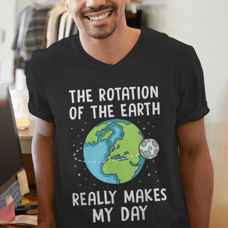 Rotation Of The Earth Makes My Day Science Teacher Earth Day Men's V-Neck T-Shirt, Science Teacher Shirts, funny gift Rotation Of The Earth Makes My Day Science Teacher Earth Day Men's V-Neck T-Shirt, Science Teacher Shirts, funny gift