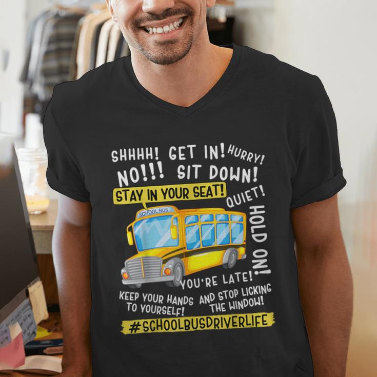 School Bus Driver Life Last Day Of School Teacher Kids Men's V-Neck T-Shirt, funny gift