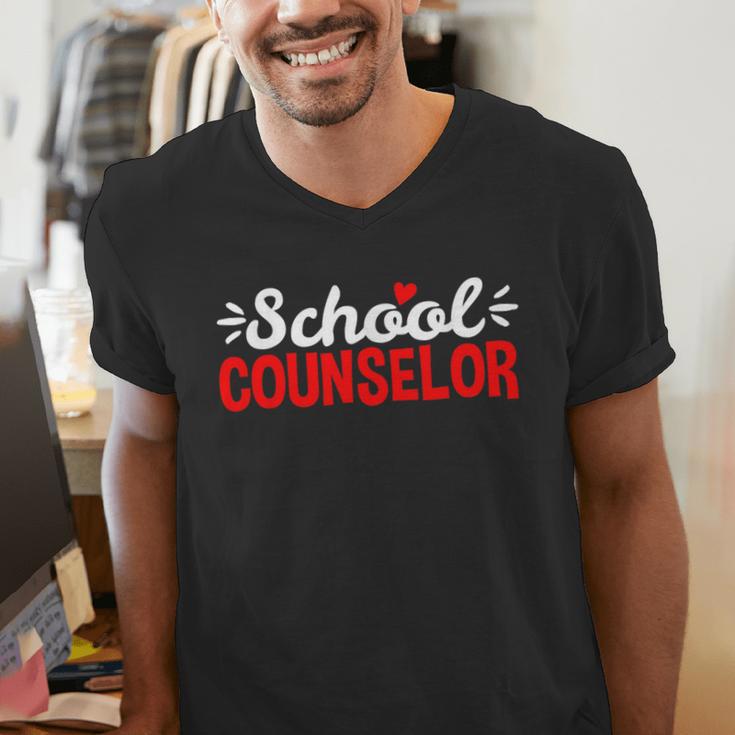 School Counselor Teacher Guidance Counseling For Men Women Kids Men's V-Neck T-Shirt, funny gift