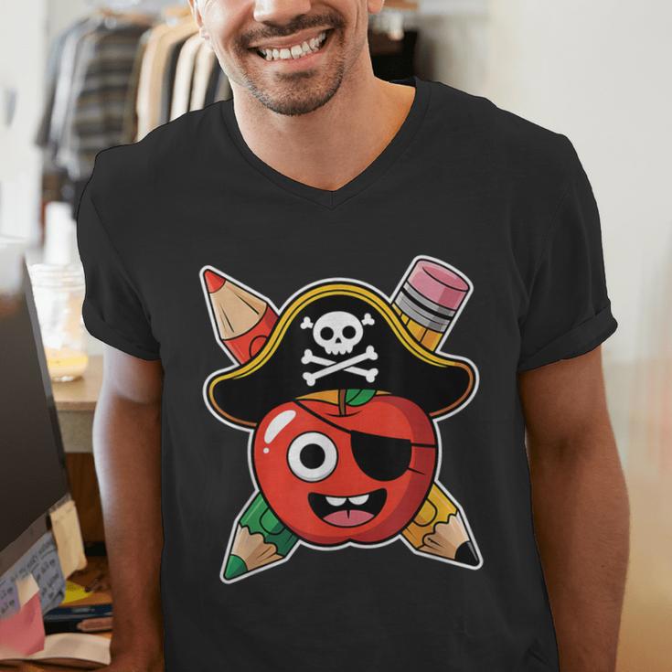 School International Talk Like A Pirate Day Pirate Teacher Men's V-Neck T-Shirt, funny gift School International Talk Like A Pirate Day Pirate Teacher Men's V-Neck T-Shirt, funny gift