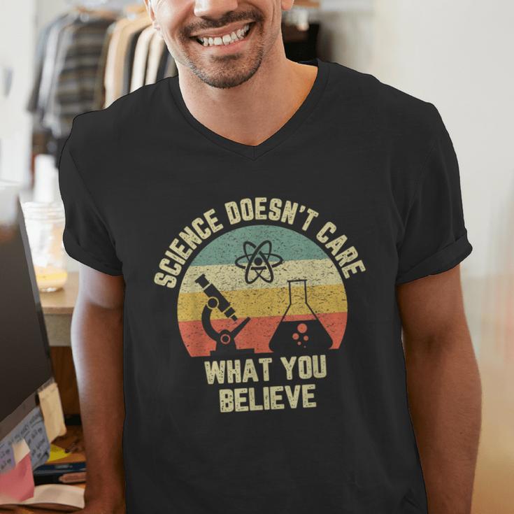 Science Doesn't Care What You Believe Science Teacher Men Women Kids Men's V-Neck T-Shirt, Science Teacher Shirts, funny gift Science Doesn't Care What You Believe Science Teacher Men Women Kids Men's V-Neck T-Shirt, Science Teacher Shirts, funny gift
