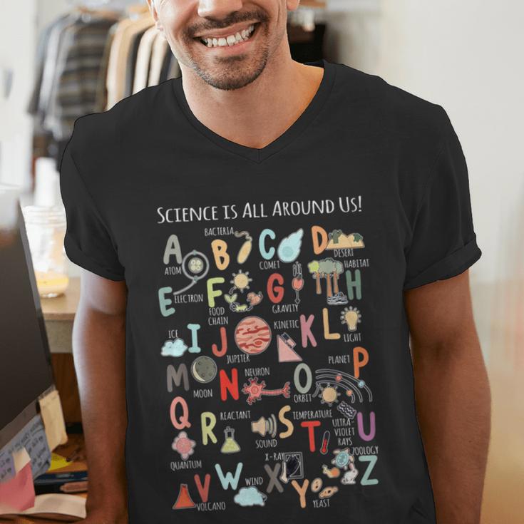 Science Teacher Alphabet Science Is All Around Us Teacher Men's V-Neck T-Shirt, Science Teacher Shirts, funny gift Science Teacher Alphabet Science Is All Around Us Teacher Men's V-Neck T-Shirt, Science Teacher Shirts, funny gift