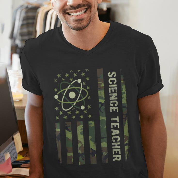 Science Teacher Camo American Flag Back To School Men's V-Neck T-Shirt, Science Teacher Shirts, funny gift Science Teacher Camo American Flag Back To School Men's V-Neck T-Shirt, Science Teacher Shirts, funny gift