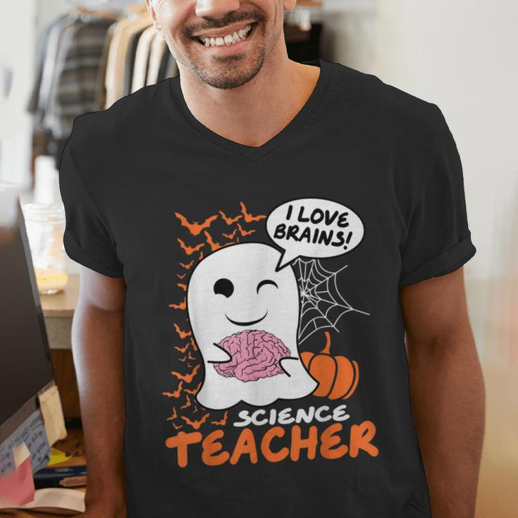 Science Teacher Cute Ghost Halloween Teacher Men Women Men's V-Neck T-Shirt, Science Teacher Shirts, funny gift Science Teacher Cute Ghost Halloween Teacher Men Women Men's V-Neck T-Shirt, Science Teacher Shirts, funny gift