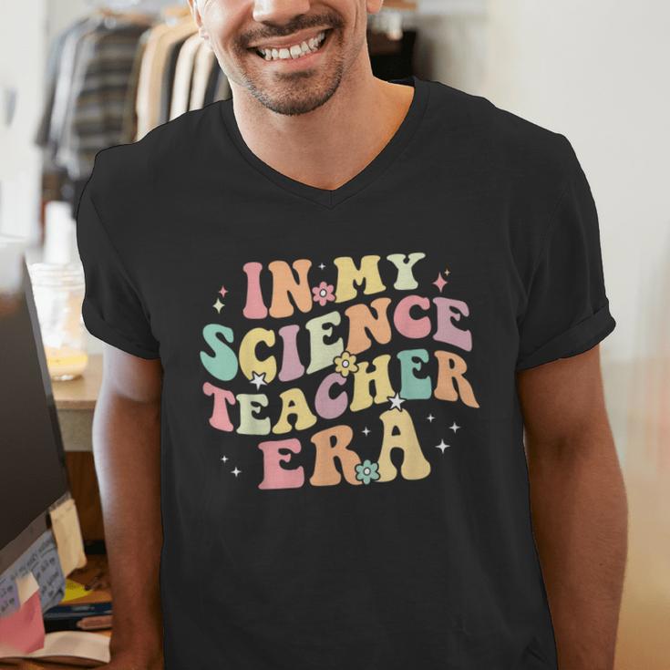 In My Science Teacher Era Retro Back To School STEM Teacher For Men Women Men's V-Neck T-Shirt, Science Teacher Shirts, funny gift