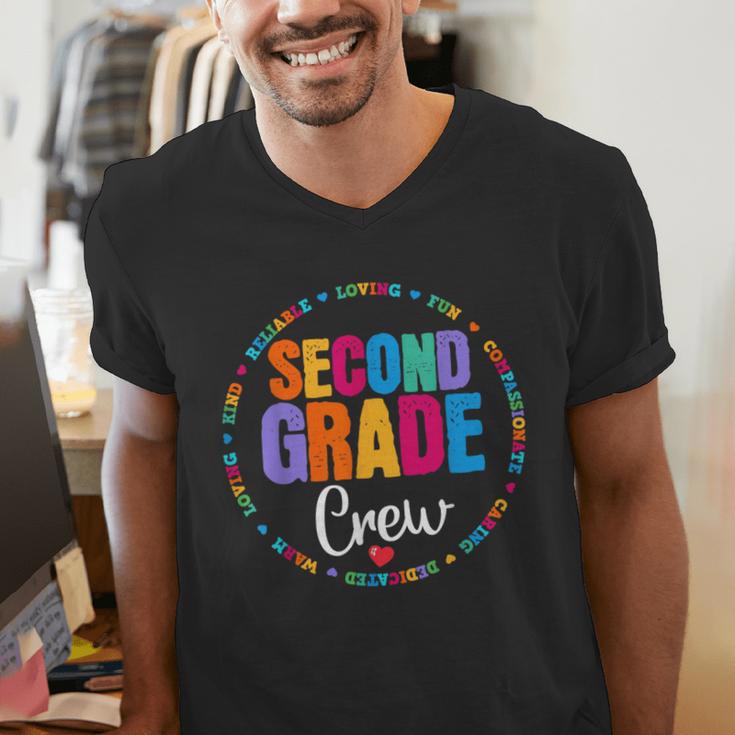 Second Grade Crew 2nd Back To School Teacher Team Squad Men's V-Neck T-Shirt, 2nd Grade Teacher Shirts, funny gift Second Grade Crew 2nd Back To School Teacher Team Squad Men's V-Neck T-Shirt, 2nd Grade Teacher Shirts, funny gift