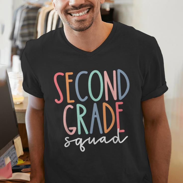Second Grade Squad 2nd Grade Teacher Women Back To School Men's V-Neck T-Shirt, 2nd Grade Teacher Shirts, funny gift Second Grade Squad 2nd Grade Teacher Women Back To School Men's V-Neck T-Shirt, 2nd Grade Teacher Shirts, funny gift