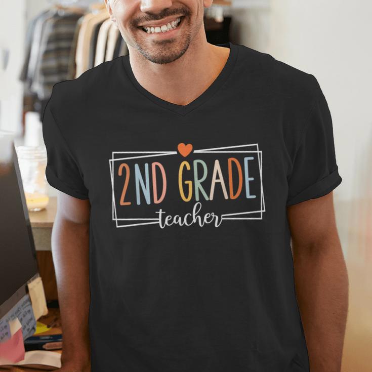 Second Grade Teacher 2nd Grade Teachers Back To School Men's V-Neck T-Shirt, 2nd Grade Teacher Shirts, funny gift Second Grade Teacher 2nd Grade Teachers Back To School Men's V-Neck T-Shirt, 2nd Grade Teacher Shirts, funny gift
