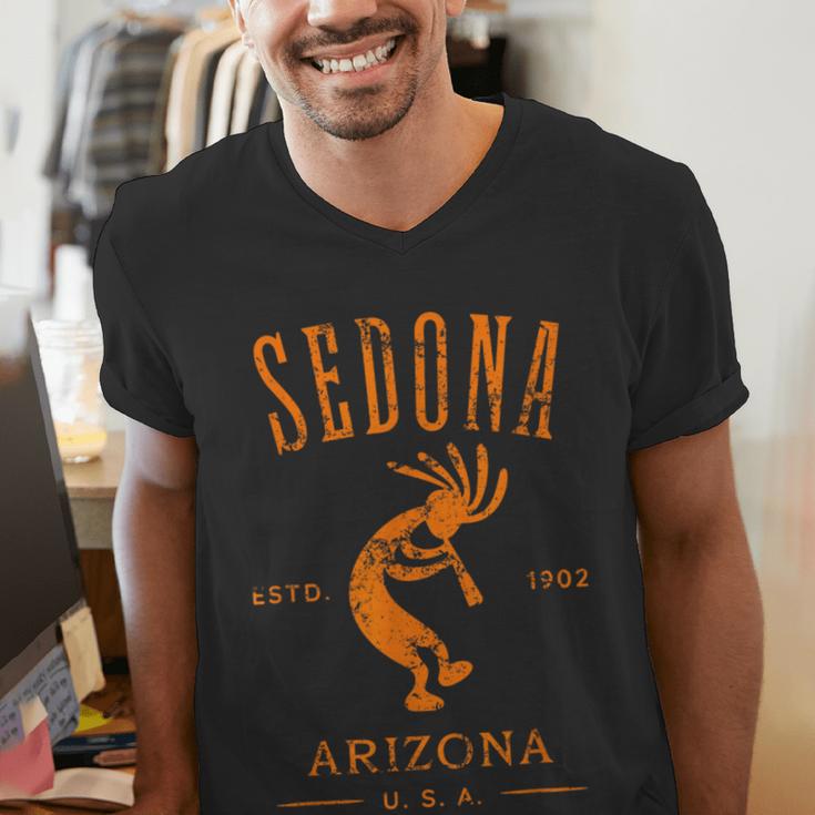 Sedona Arizona Southwestern Style Souvenir Vintage Men's V-Neck T-Shirt, funny gift