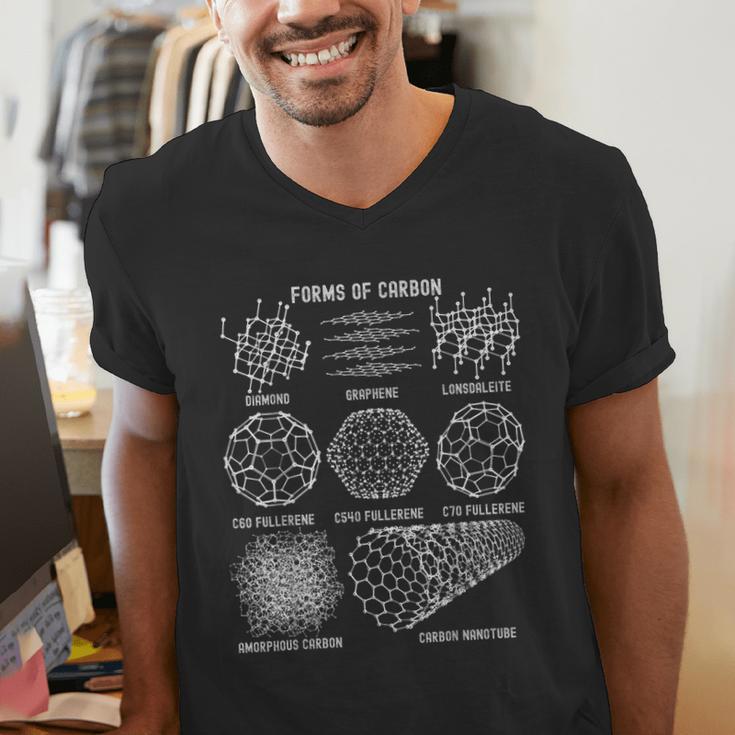 Sheldon Nerdy Forms Carbon Nanotubes Chemistry Teacher Geek Men's V-Neck T-Shirt, funny gift
