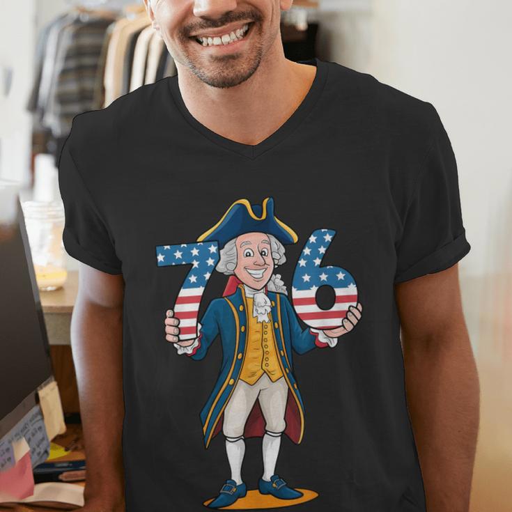 Six Seven 6 7 7 6 George Washington Teacher American Men's V-Neck T-Shirt, funny gift Six Seven 6 7 7 6 George Washington Teacher American Men's V-Neck T-Shirt, funny gift