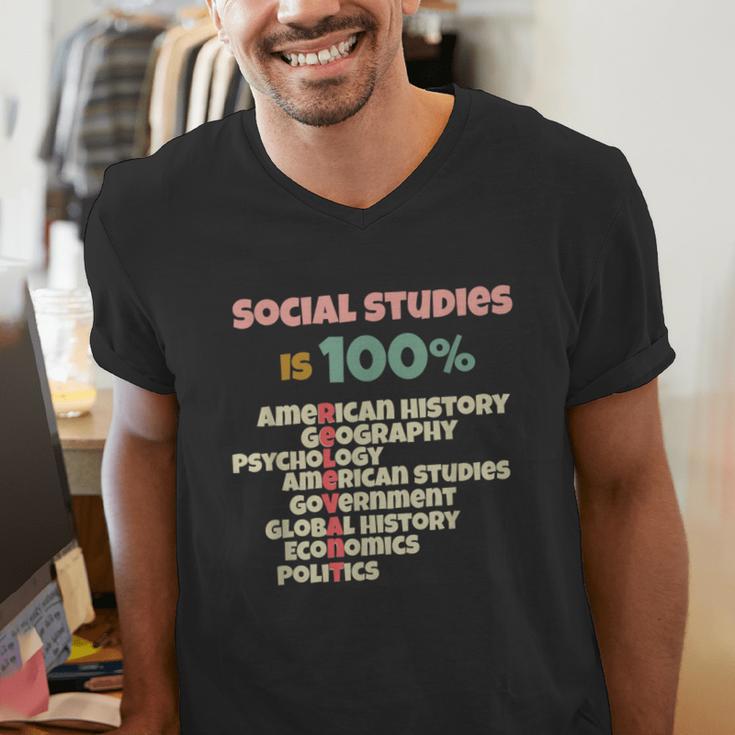 Social Studies Is Relevant History Teacher History Buff Men's V-Neck T-Shirt, History Teacher Shirts, funny gift