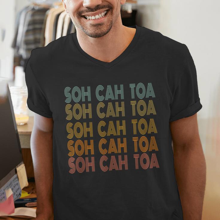 SOH CAH TOA SOHCAHTOA Trigonometry Math Parody Teacher Men Women Kids Men's V-Neck T-Shirt, funny gift