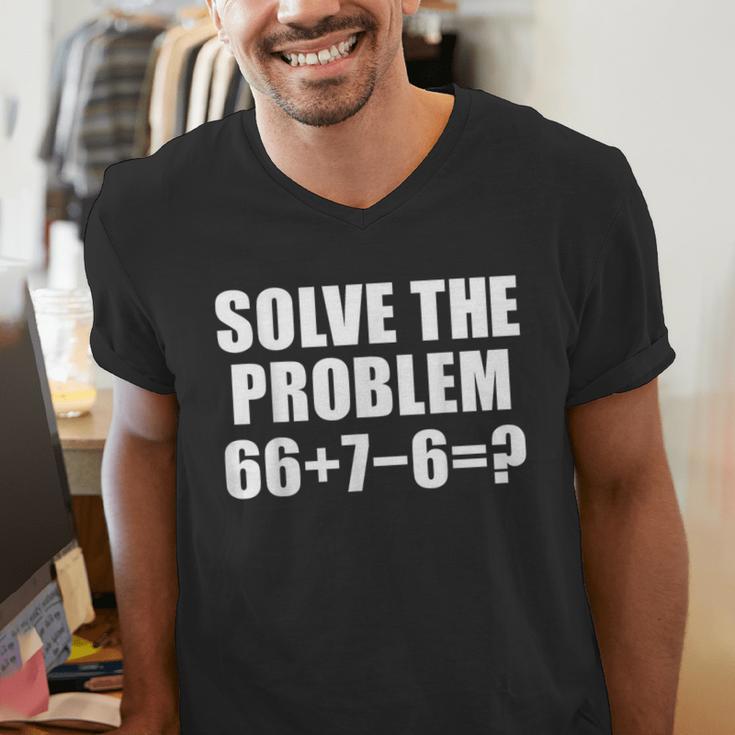 Solve The Problem 67 Meme Six Seven Elementary Math Teacher Men's V-Neck T-Shirt, funny gift Solve The Problem 67 Meme Six Seven Elementary Math Teacher Men's V-Neck T-Shirt, funny gift