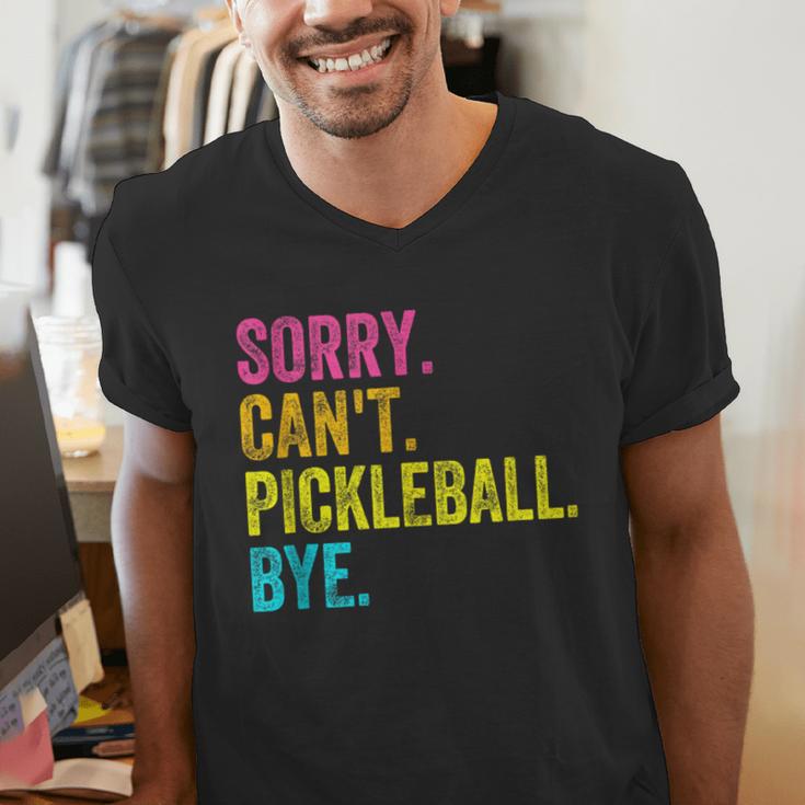 Sorry Can't Pickleball Bye Teacher Student Sport Men's V-Neck T-Shirt, funny gift Sorry Can't Pickleball Bye Teacher Student Sport Men's V-Neck T-Shirt, funny gift