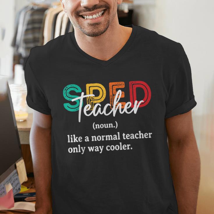 Special Education For Men Women SPED Teacher Men's V-Neck T-Shirt, funny gift Special Education For Men Women SPED Teacher Men's V-Neck T-Shirt, funny gift