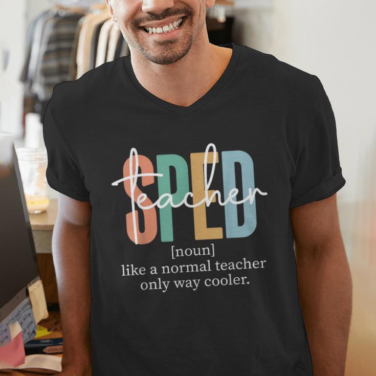 Special Education Sped Teacher Definition For Women & Men Men's V-Neck T-Shirt, funny gift Special Education Sped Teacher Definition For Women & Men Men's V-Neck T-Shirt, funny gift