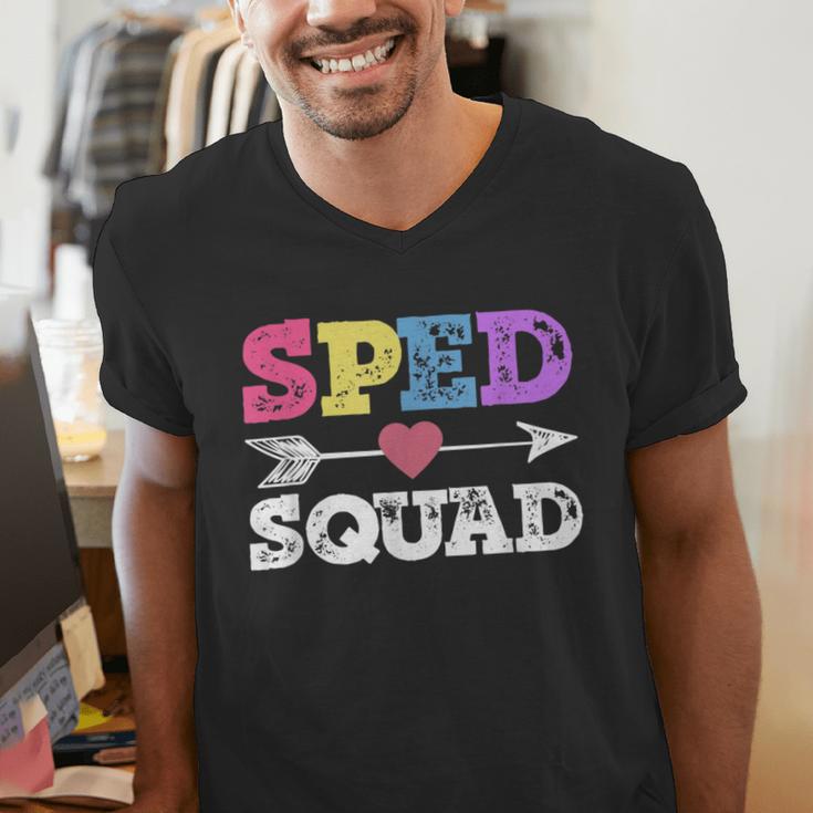 Special Education Squad Shirt SPED Squad Teacher's Day For Men Women Men's V-Neck T-Shirt, funny gift Special Education Squad Shirt SPED Squad Teacher's Day For Men Women Men's V-Neck T-Shirt, funny gift