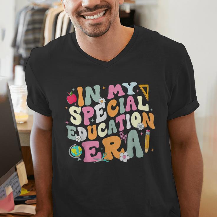 Special Education Teacher Era Inspirational SPED ABA Autism Men's V-Neck T-Shirt, funny gift