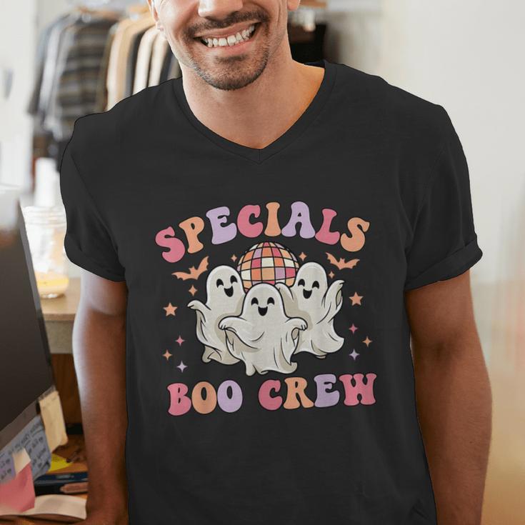 Specials Boo Crew Art Music Pe Tech Teacher Ghost Halloween Men's V-Neck T-Shirt, Pe Teacher Shirts, funny gift Specials Boo Crew Art Music Pe Tech Teacher Ghost Halloween Men's V-Neck T-Shirt, Pe Teacher Shirts, funny gift