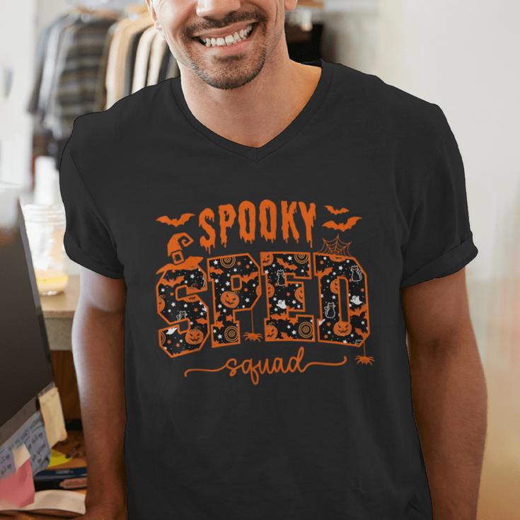 Sped Squad Team Special Education Teacher Halloween Men's V-Neck T-Shirt, funny gift Sped Squad Team Special Education Teacher Halloween Men's V-Neck T-Shirt, funny gift