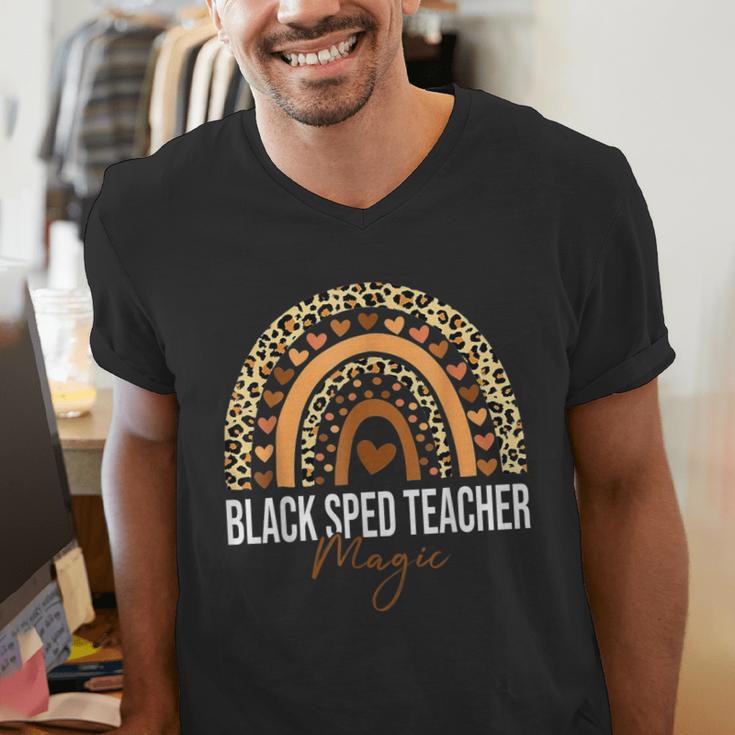SPED Teacher Teacher Educator Magic Africa Proud Men's V-Neck T-Shirt, funny gift SPED Teacher Teacher Educator Magic Africa Proud Men's V-Neck T-Shirt, funny gift