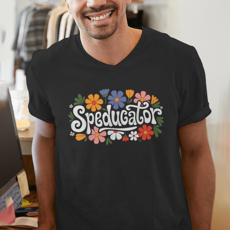 Speducator Special Education Teacher Teaching SPED Men's V-Neck T-Shirt, funny gift