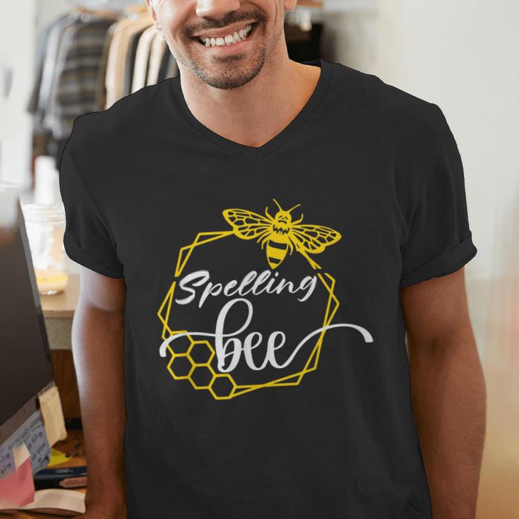 Spelling Bee Halloween Costume For Teachers Men's V-Neck T-Shirt, funny gift Spelling Bee Halloween Costume For Teachers Men's V-Neck T-Shirt, funny gift