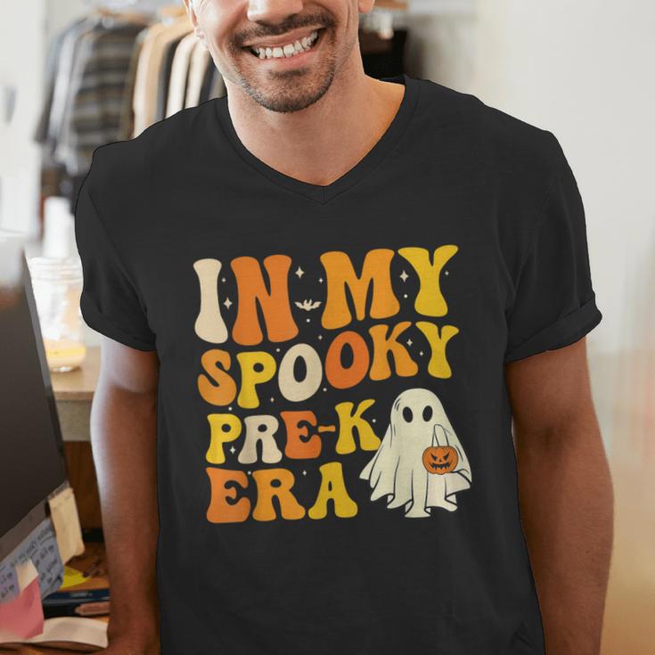 In My Spooky PRE-K Teacher Era Halloween Costume Tee Men's V-Neck T-Shirt, funny gift