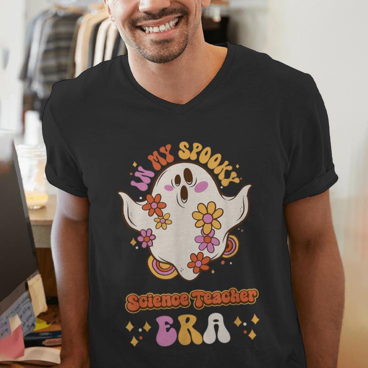 In My Spooky Science Teacher Era Occupational Haunts Men's V-Neck T-Shirt, Science Teacher Shirts, funny gift In My Spooky Science Teacher Era Occupational Haunts Men's V-Neck T-Shirt, Science Teacher Shirts, funny gift