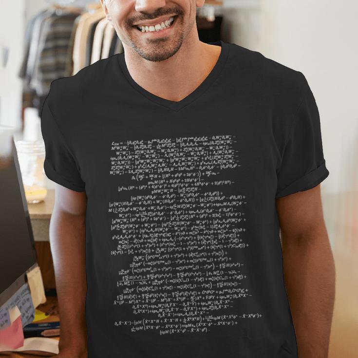 Standard Model Lagrangian Higgs Boson Physics Teacher Men's V-Neck T-Shirt, funny gift Standard Model Lagrangian Higgs Boson Physics Teacher Men's V-Neck T-Shirt, funny gift