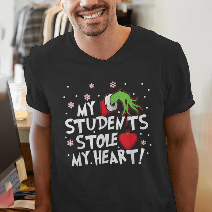 My Students Stole My Heart School Teacher Christmas Men Women Kids Men's V-Neck T-Shirt, funny gift My Students Stole My Heart School Teacher Christmas Men Women Kids Men's V-Neck T-Shirt, funny gift