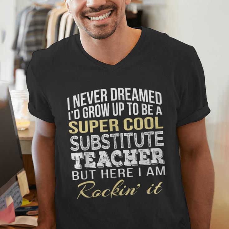 Substitute Teacher T Shirt School Tee Men's V-Neck T-Shirt, funny gift Substitute Teacher T Shirt School Tee Men's V-Neck T-Shirt, funny gift
