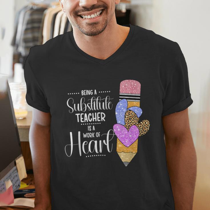 Being A Substitute Teacher Substitute Teaching Men's V-Neck T-Shirt, funny gift Being A Substitute Teacher Substitute Teaching Men's V-Neck T-Shirt, funny gift