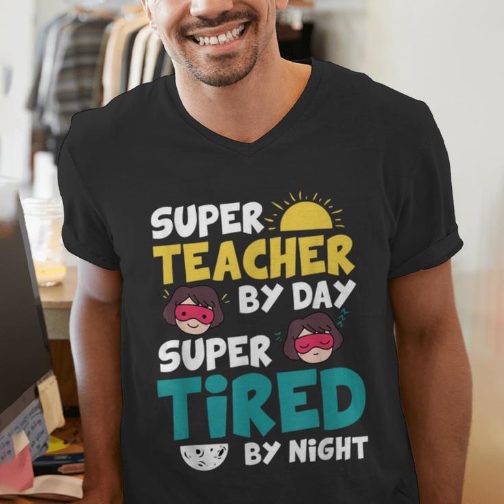 Super Hero Teacher Superheroes Men's V-Neck T-Shirt, Super Teacher Shirts, funny gift Super Hero Teacher Superheroes Men's V-Neck T-Shirt, Super Teacher Shirts, funny gift