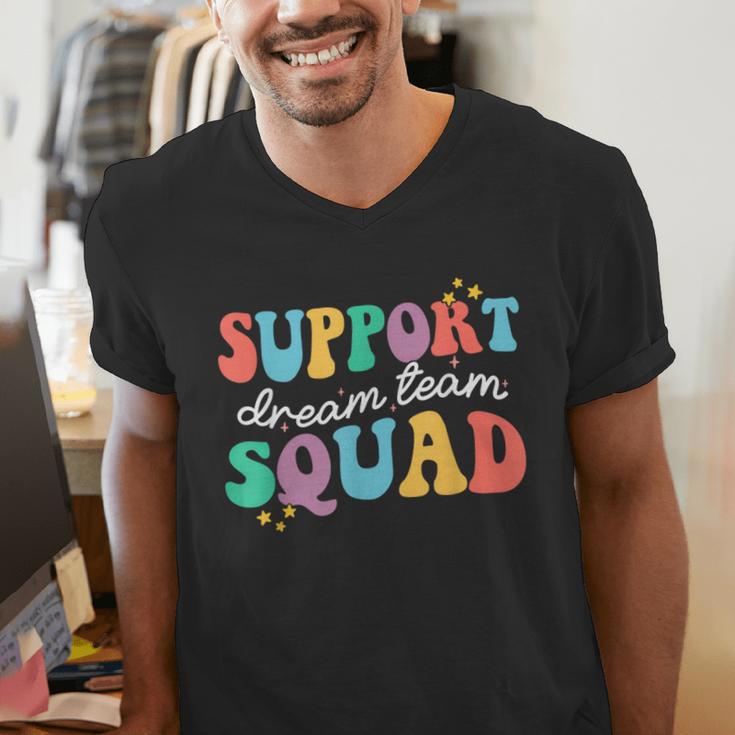 Support Dream Services Team Groovy Teacher Support Squad Men's V-Neck T-Shirt, Groovy Teacher Shirts, funny gift Support Dream Services Team Groovy Teacher Support Squad Men's V-Neck T-Shirt, Groovy Teacher Shirts, funny gift