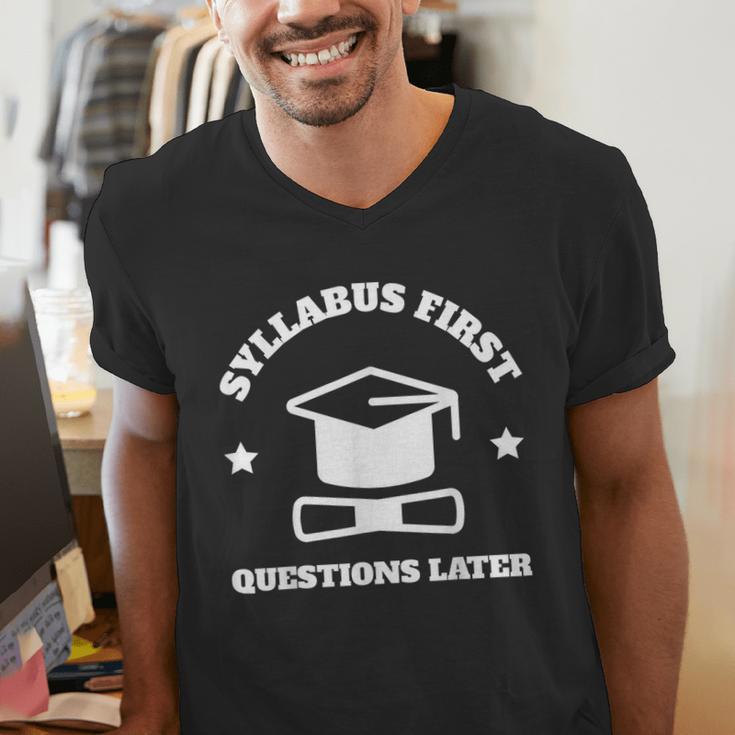 SYLLABUS PROFESSOR TEACHER Men's V-Neck T-Shirt, funny gift SYLLABUS PROFESSOR TEACHER Men's V-Neck T-Shirt, funny gift