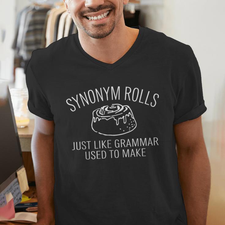 Synonym Rolls Book Lover English Teacher Grammar Men's V-Neck T-Shirt, English Teacher Shirts, funny gift Synonym Rolls Book Lover English Teacher Grammar Men's V-Neck T-Shirt, English Teacher Shirts, funny gift