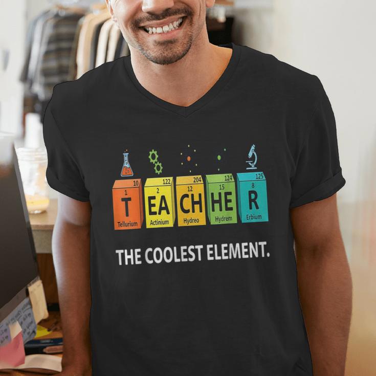 Teacher The Coolest Element Chemistry Periodic Table Science Men's V-Neck T-Shirt, Science Teacher Shirts, funny gift Teacher The Coolest Element Chemistry Periodic Table Science Men's V-Neck T-Shirt, Science Teacher Shirts, funny gift