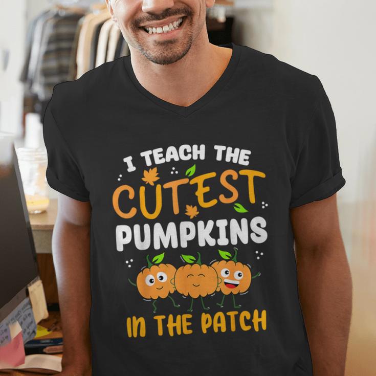 Teacher Halloween Pre-K Teacher Kindergarten Cutest Pumpkins Men Women Kids Men's V-Neck T-Shirt, funny gift Teacher Halloween Pre-K Teacher Kindergarten Cutest Pumpkins Men Women Kids Men's V-Neck T-Shirt, funny gift