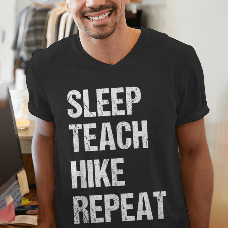Teacher Hiking Shirt Teaching Hiker T Shirt Men's V-Neck T-Shirt, funny gift