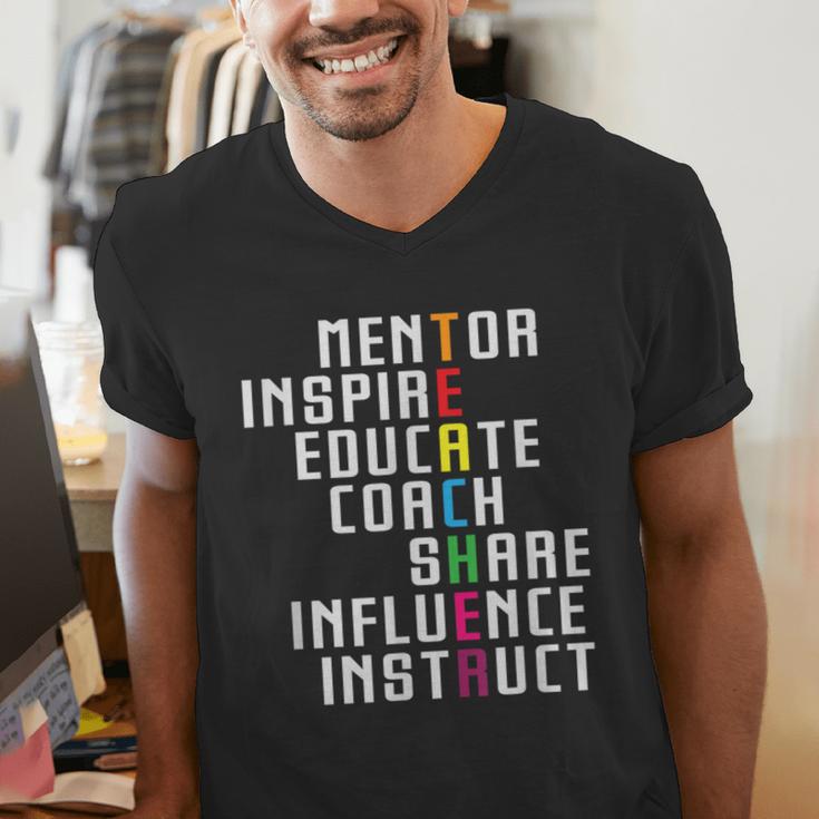 Teacher Inspirational Educator Favorite School Teacher Men Women Girls Kids Men's V-Neck T-Shirt, funny gift Teacher Inspirational Educator Favorite School Teacher Men Women Girls Kids Men's V-Neck T-Shirt, funny gift