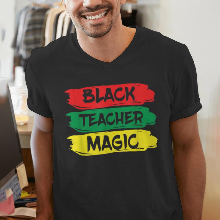 Teacher Magic Black History Month Educator For Men Women Men's V-Neck T-Shirt, History Teacher Shirts, funny gift Teacher Magic Black History Month Educator For Men Women Men's V-Neck T-Shirt, History Teacher Shirts, funny gift