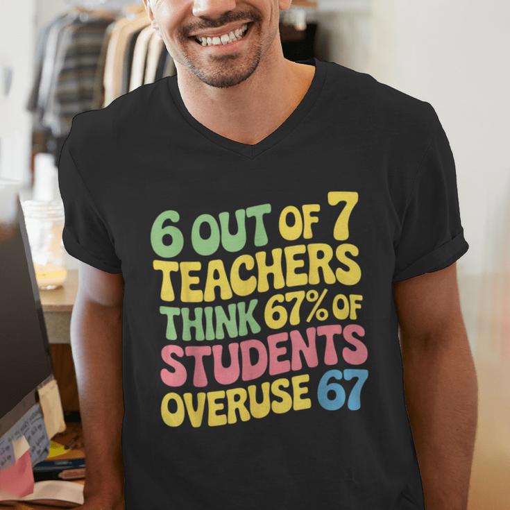 Teacher Overuse 67 Teacher Men's V-Neck T-Shirt, funny gift Teacher Overuse 67 Teacher Men's V-Neck T-Shirt, funny gift