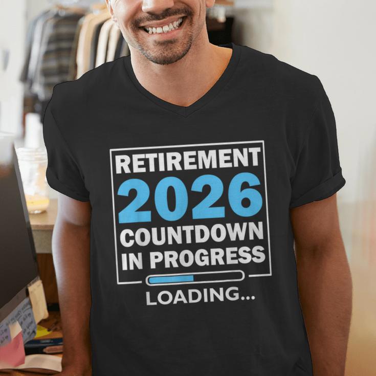 Teacher Retirement Class Of 2026 Loading Retired Men's V-Neck T-Shirt, funny gift Teacher Retirement Class Of 2026 Loading Retired Men's V-Neck T-Shirt, funny gift