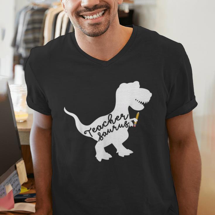 Teacher Saurus T Shirt For Men And Women Men's V-Neck T-Shirt, funny gift Teacher Saurus T Shirt For Men And Women Men's V-Neck T-Shirt, funny gift