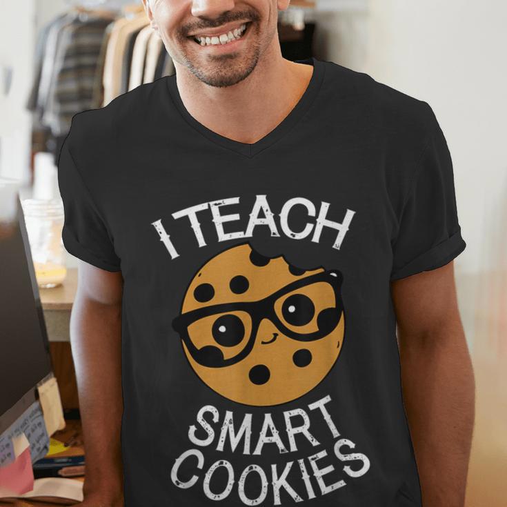 Teacher Shirt I Teach Smart Cookies Shirt Nerd Tee Men's V-Neck T-Shirt, funny gift Teacher Shirt I Teach Smart Cookies Shirt Nerd Tee Men's V-Neck T-Shirt, funny gift