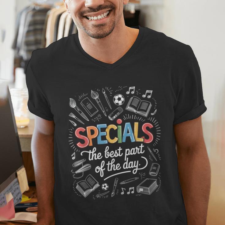 Teacher Specials The Best Part Of The Day Specials Squad Men's V-Neck T-Shirt, funny gift